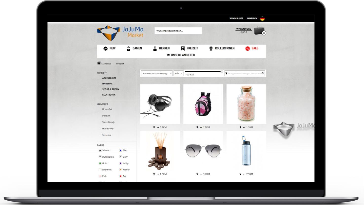 Local Commerce - Locator Modul: Produkt Entfernung